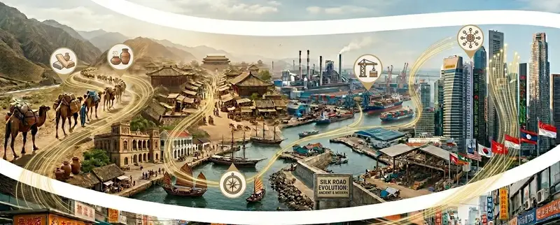 Asian Markets Evolution: How Trade Routes, Financial Crises, Natural Disasters and Innovation Shaped Asia’s Economy